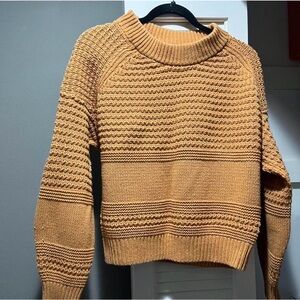 Universal Thread Cowl Neck Sweater in Mustard Yellow